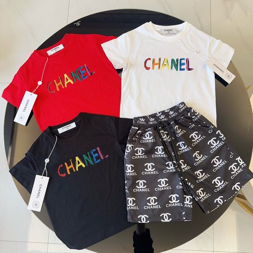 Chanel Premium Unisex Kids Cotton Set Comfy & Stylish 