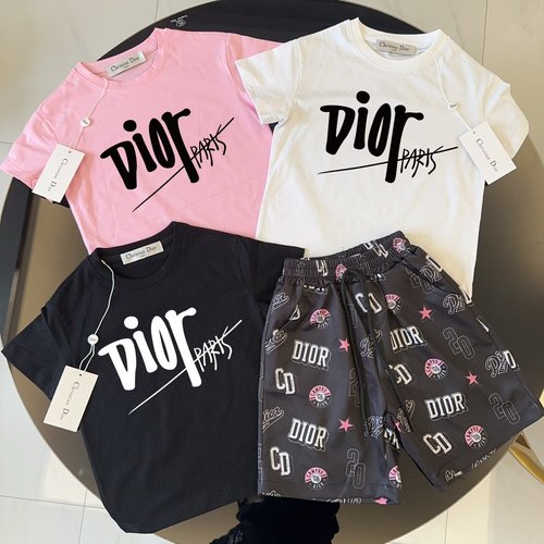 Dior Unisex Kids Cotton Set - Comfortable & Stylish