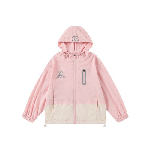 Chanel Girls Color Block Summer Sun Protection Jacket