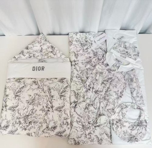 Dior Baby Unisex 5-Piece Cotton Outfit Set Spring Autumn