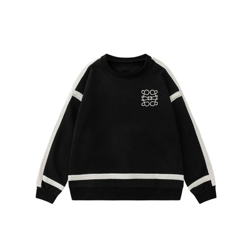 Loewe Kids Fleece Set with Color-Block Ribbon & Embroidery