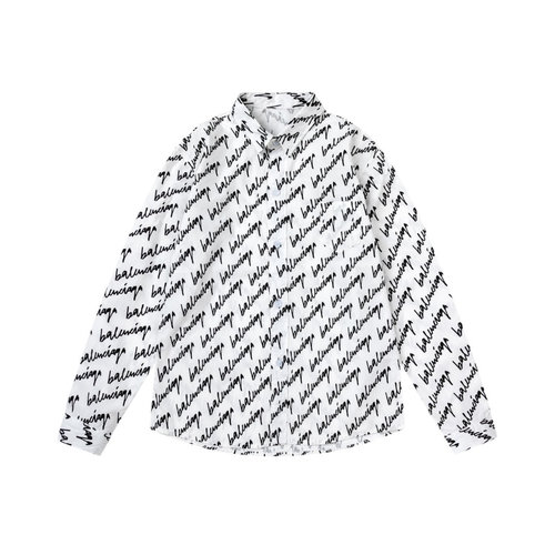 Balenciaga Unisex Kids Premium Cotton Shirt with Signature Print