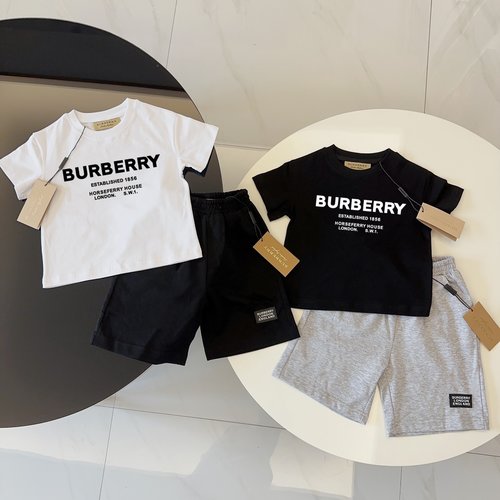 Burberry Stylish High-end Kids Cotton Set for Boys & Girls
