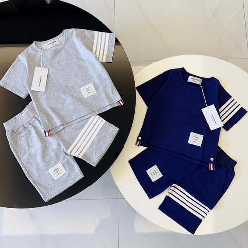 Thom Bn Unisex Kids Cotton 4-Stripe Tracksuits 