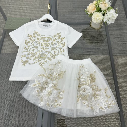 Dior Girls Cotton Dress Set - Comfortable & Stylish 