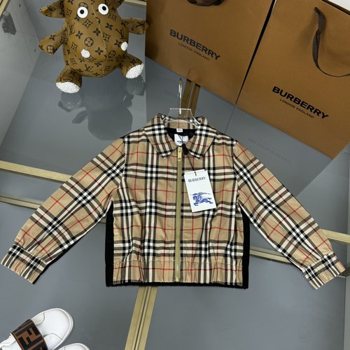 Burberry Unisex Kids Two-Tone Plaid Windproof Jacket