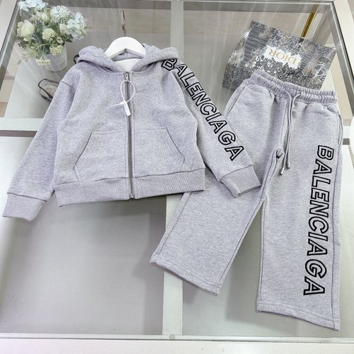 Balenciaga Kids Cotton Set with Classic Logo, Comfortable & Stylish