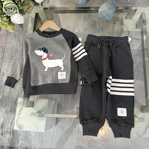Thom Bn High-End Boys & Girls Cotton Sets with 4 Stripes