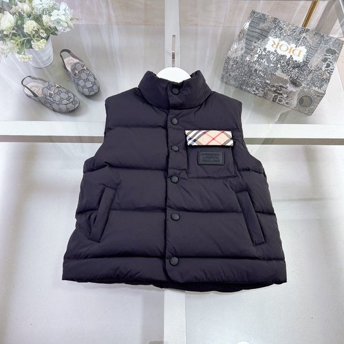 Burberry Unisex Kids 90 White Duck Down Vest
