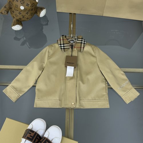 Burberry Unisex Kids Cotton Jacket British-American Style 