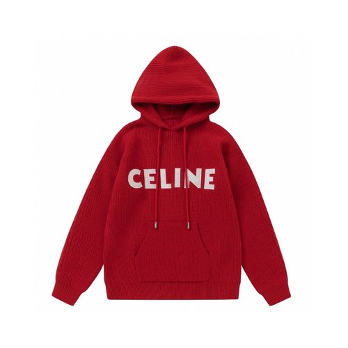Celine Kids Premium Wool-Blend Sweater with Letter Patch 