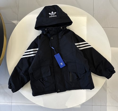 Adidas Boys Girls Lightweight Cotton Jacket Comfortable Stylish