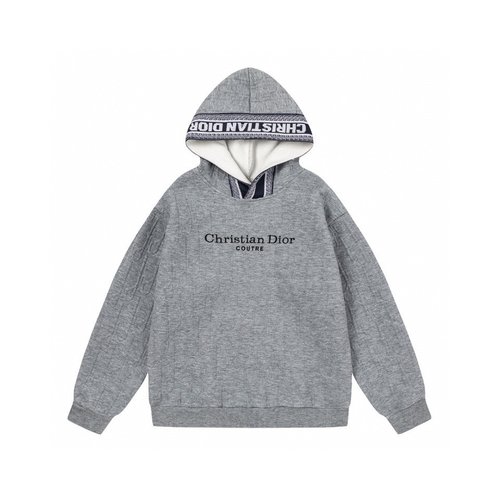 Dior High-Quality Kids Jacquard Letter Fleece Set