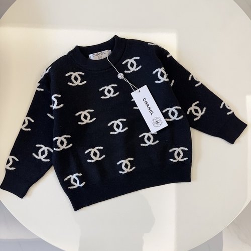 Chanel Girls Premium Knitted Sweater, Comfortable & Stylish