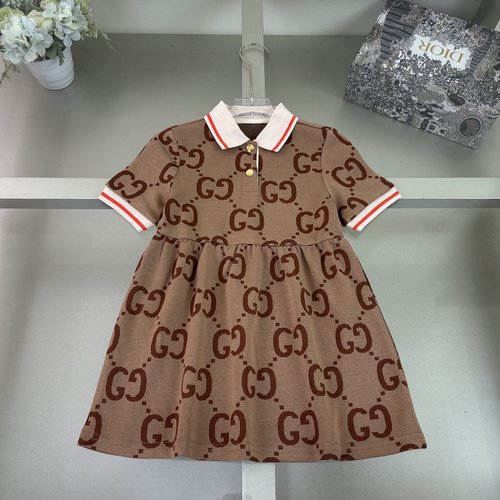 Gucci Girls Polo Collar Dress, Cotton, Comfortable & Stylish 