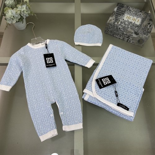 Givenchy High-End Knit Baby Rompers & Swaddles for Boys & Girls