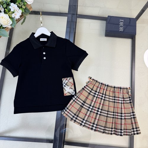 Burberry Premium Girls Cotton Dress Set - Comfortable & Stylish 