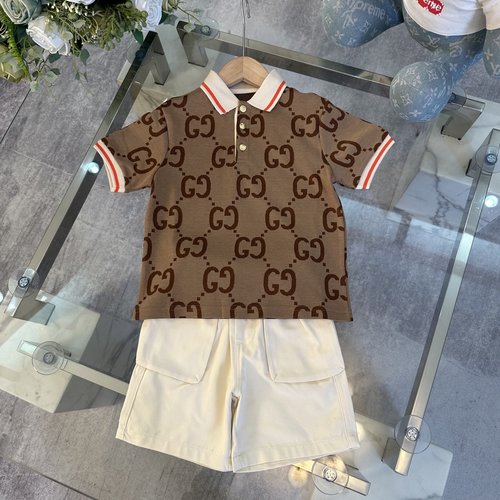 Gucci High-End Kids Cotton Set - Comfortable & Stylish