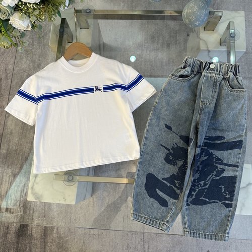 Burberry Unisex Kids Cotton Printed Set 