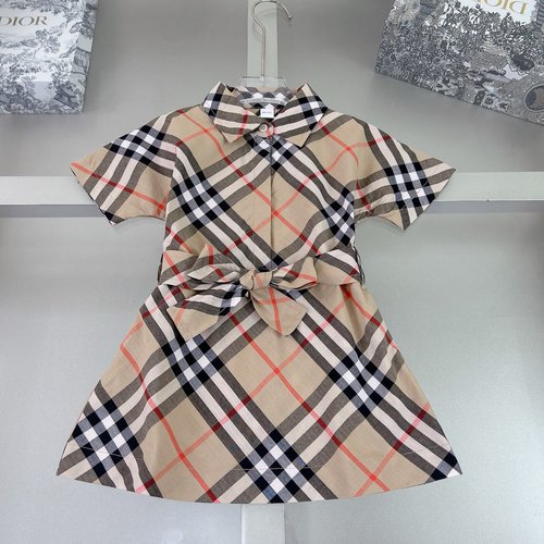Burberry Toddler Girls Plaid Patchwork Cotton Dress 