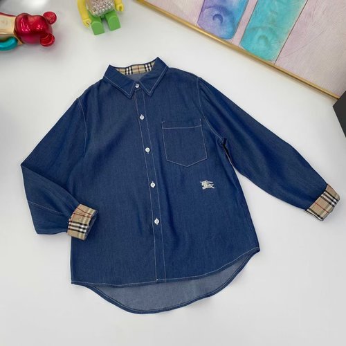 Burberry Kids Tencel Denim Shirt Comfortable & Stylish 