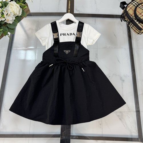 Prada Girls Premium Cotton Dress Set 