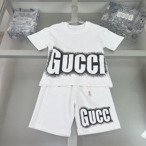 Gucci Unisex Kids 3D Digital Print Cotton Set
