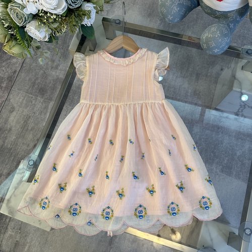 Gucci Girls High-End Dress: Soft Tulle & 100 Cotton Lining 