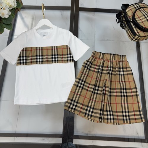 Burberry Kids 100 Cotton Skirt Set 