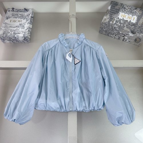 Moncler Girls Hooded Sun Protection Jacket Lightweight Breathable 