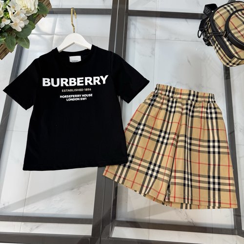Burberry Kids Printed Logo Cotton Outfit Set 