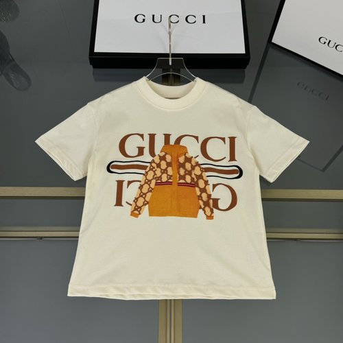 Gucci High-End Kids T-Shirt Boys Girls Cotton Comfortable Stylish 