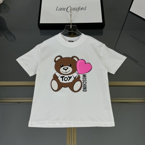 Moschino Kids Cotton T-Shirt Bear Graffiti Comfortable Stylish