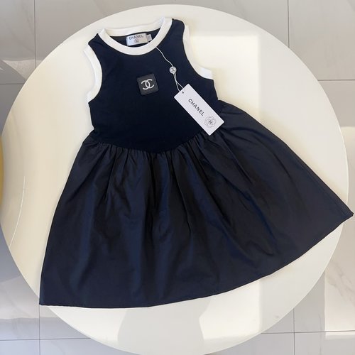 Chanel Girls Premium Hollow Back Dress 