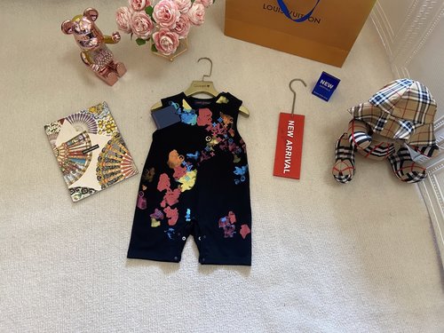 LV Premium Eco-Printed Cotton Baby Rompers (Boys & Girls)