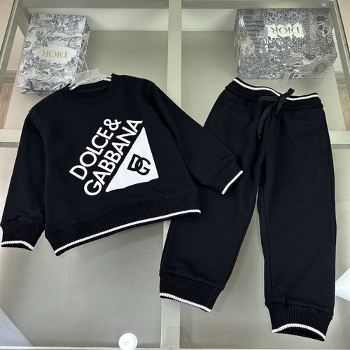 D & G Unisex Kids Cotton Set with Foam Print