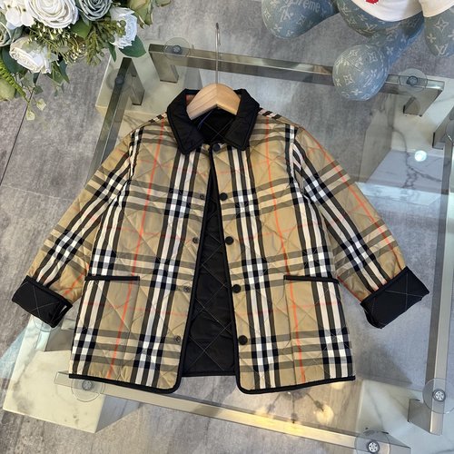 Burberry Cozy Stylish Kids Check Puffer Jacket Boys Girls