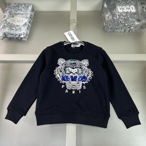 Kenzo Unisex Kids Embroidered Tiger Sweatshirt 100 Cotton