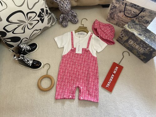 Dior Comfortable Luxury Baby Girls Cotton Bodysuit 