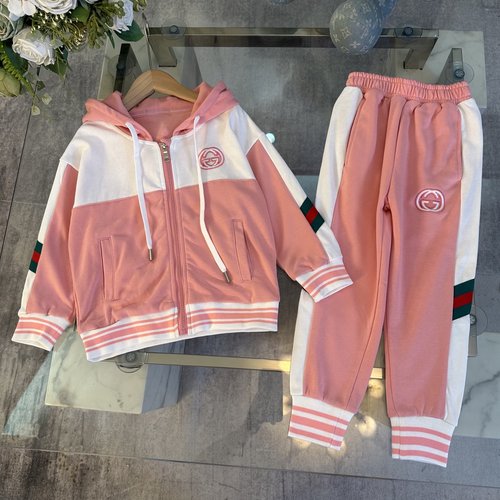 Gucci Premium Kids Unisex Set with Logo, Cotton, Comfortable & Stylish 