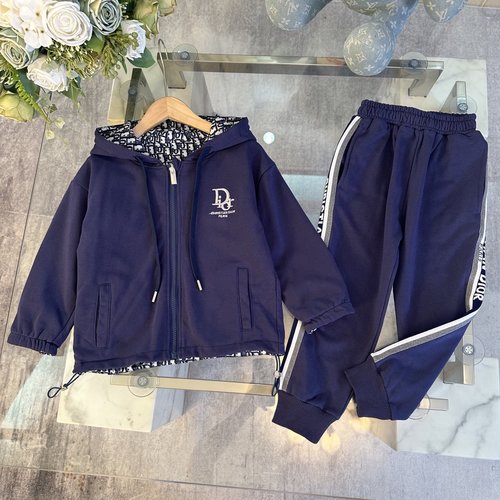Dior Kids Reversible Cotton Set - Comfortable & Stylish
