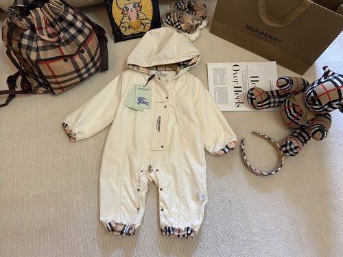 Burberry Toddler Classic Print Comfortable One-Piece Romper 
