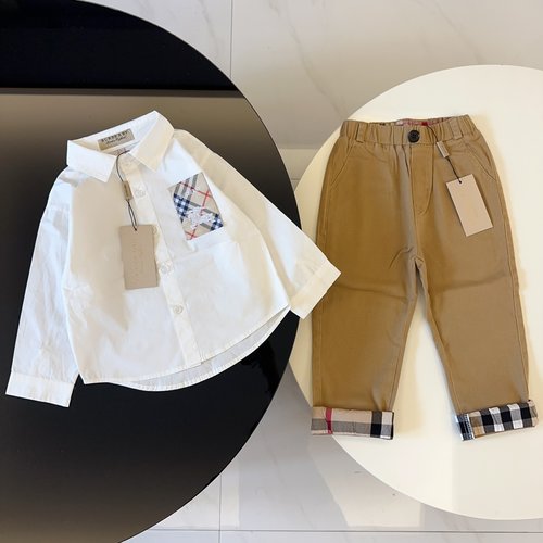 Burberry Kids Premium Cotton 2-Piece Outfit Set