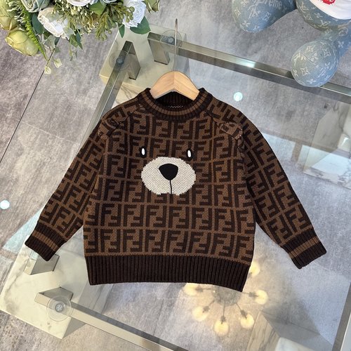 Fendi Kids Premium Wool Sweater, Cozy & Stylish