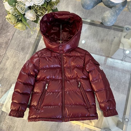 Moncler Premium Kids 90 Goose Down Windproof Jacket with Detachable Hood 