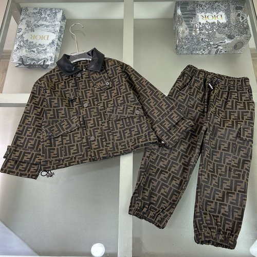 Fendi Premium Unisex Kids Outfit Set - Imported Fabric, Comfortable & Stylish