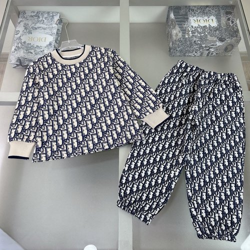 Dior Unisex Kids Luxury Cotton Set - Comfortable & Stylish