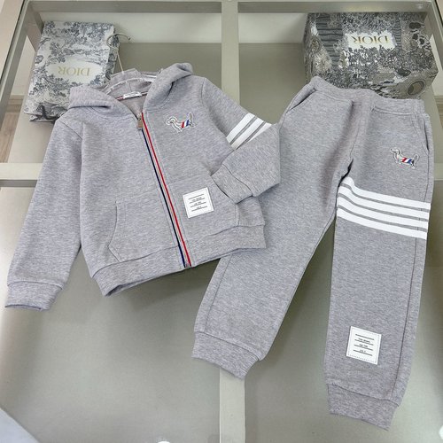Thom Bn Boys & Girls Kids Set Classic Logo Cotton Comfortable 
