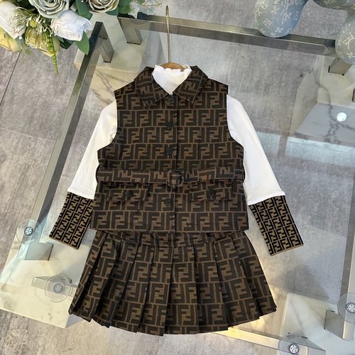 Fendi Girls 3-Piece Cotton Set, Comfortable & Stylish