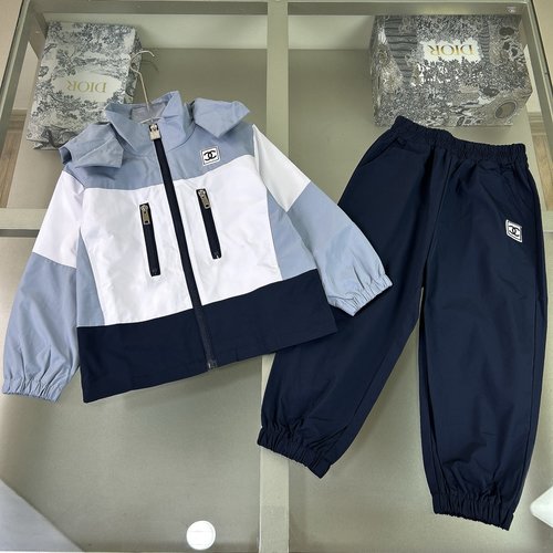 Chanel Unisex Kids Premium Logo Cotton Set, Comfy Stylish